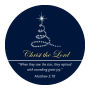 Christmas Tree Big Circle Label